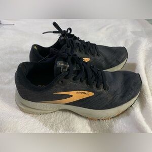 Brooks Launch 7 Women's Cross Training Running Shoes Black, Orange Sz 7 Sneakers